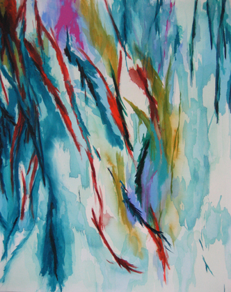Adhesions painting by Andrea Soler
